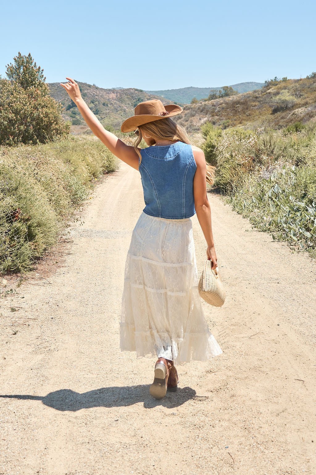 Weston Button Front Denim Vest - Image 11